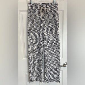 egg Grey Melange Fleece Lined Knit Pants Size S